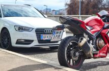 Reifengröße und Fahrstabilität bei Motorrädern und Pkw im Vergleich (Foto: AdobeStock 352572103 Konstiantyn Zapylaie)
