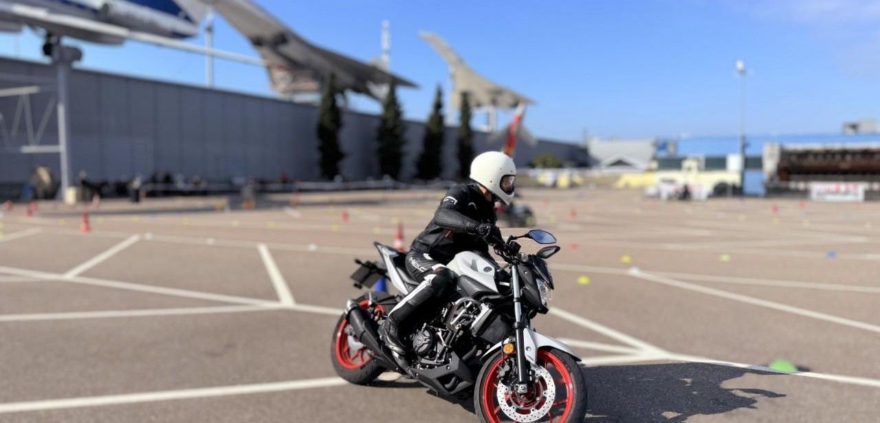 Kostenloses MotoGymkhana Fahrsicherheitstraining mit Pylonen-Parcours im Technik Museum (Foto: TMSNHSP)