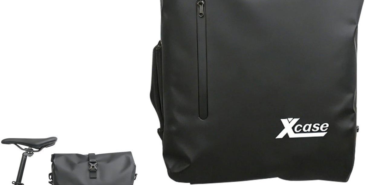 Multifunktionale 3in1-Fahrradtasche schützt Laptop und Kleidung zuverlässig vor (Foto: PEARL GmbH)